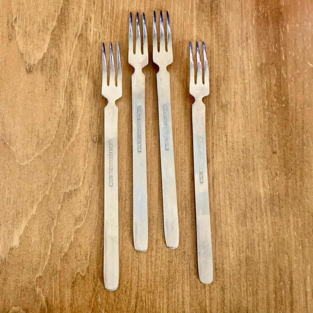 Knobler Cocktail Forks Vintage MCM 6